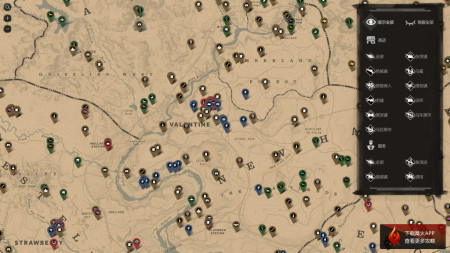 荒野大镖客救赎2全收集地图