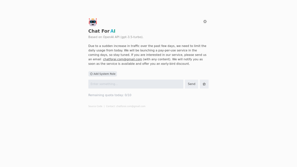 Chat For AI - 基于 OpenAI API